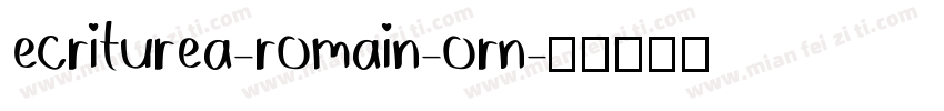 ecriturea-romain-orn字体转换