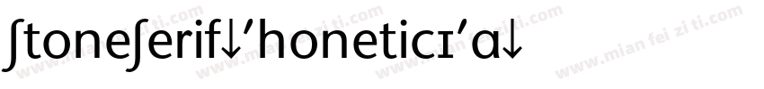 StoneSerif-PhoneticIPA字体转换