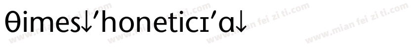 Times-PhoneticIPA字体转换
