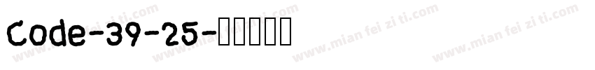 Code-39-25字体转换