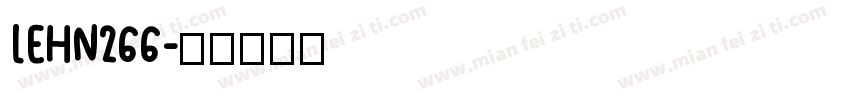 LEHN266字体转换