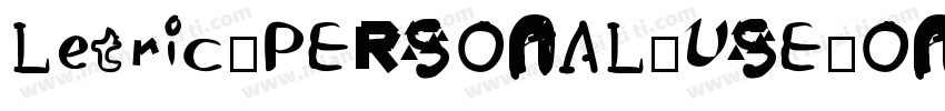 Letric_PERSONAL_USE_ONL字体转换