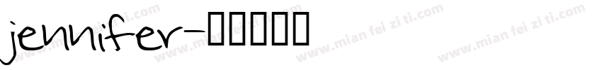 jennifer字体转换