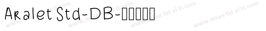 AraletStd-DB字体转换