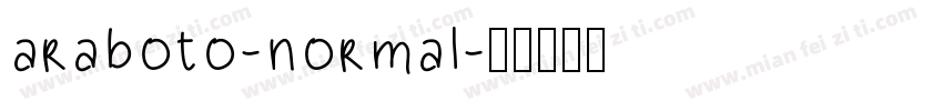 araboto-normal字体转换