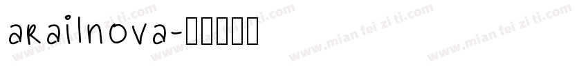 arailnova字体转换
