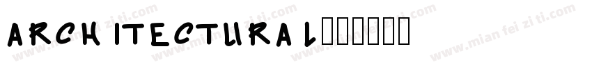 architectural字体转换