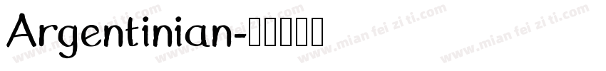 Argentinian字体转换
