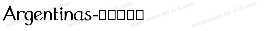Argentinas字体转换