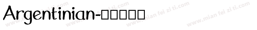Argentinian字体转换