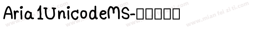Aria1UnicodeMS字体转换