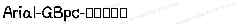 Arial-GBpc字体转换