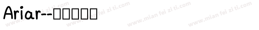 Ariar-字体转换