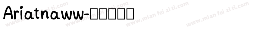 Ariatnaww字体转换
