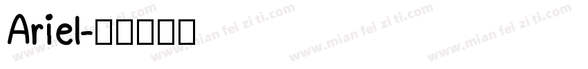 Ariel字体转换
