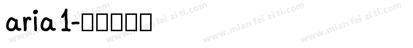 aria1字体转换