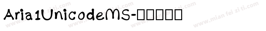 Aria1UnicodeMS字体转换