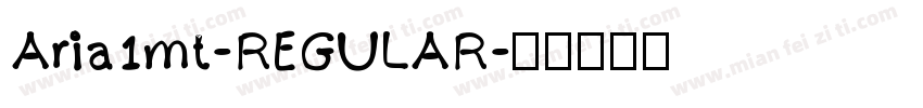 Aria1mt-REGULAR字体转换