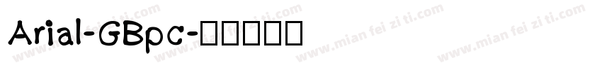 Arial-GBpc字体转换