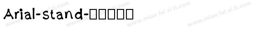 Arial-stand字体转换