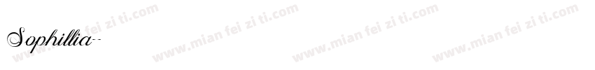 Sophillia字体转换
