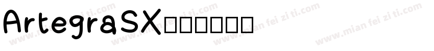 ArtegraSX字体转换