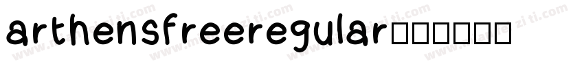 arthensfreeregular字体转换