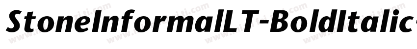 StoneInformalLT-BoldItalic字体转换