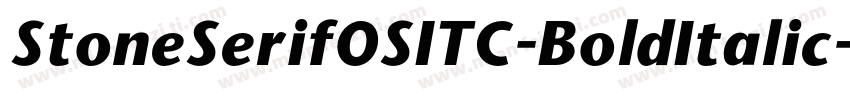 StoneSerifOSITC-BoldItalic字体转换