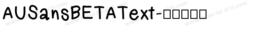 AUSansBETAText字体转换