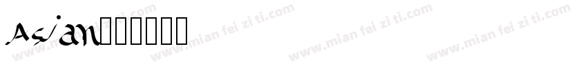 Asian字体转换