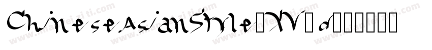 ChineseAsianStyle-XV8d字体转换