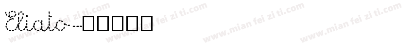 Eliato字体转换