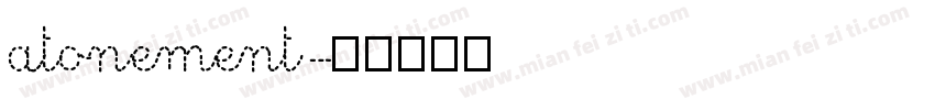 atonement字体转换