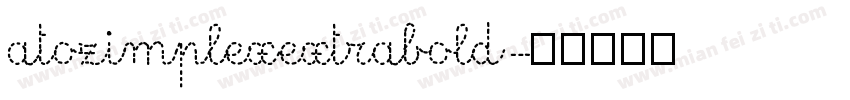 atozimplexextrabold字体转换