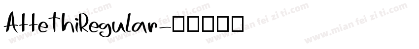 AtteThiRegular字体转换