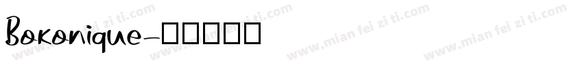 Bokonique字体转换