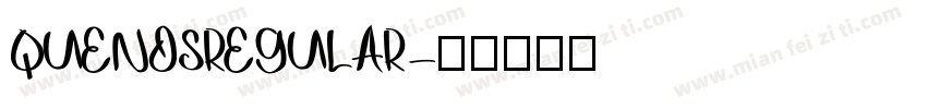 QUENOSREGULAR字体转换