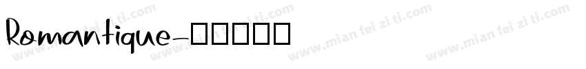 Romantique字体转换