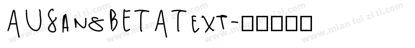 AUSansBETAText字体转换