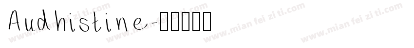 Audhistine字体转换