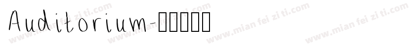 Auditorium字体转换