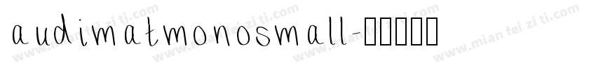 audimatmonosmall字体转换