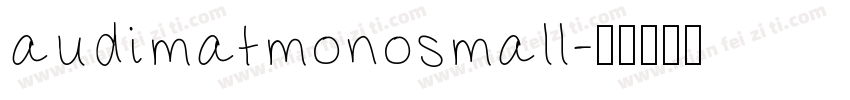 audimatmonosmall字体转换