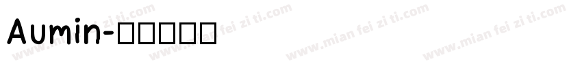 Aumin字体转换