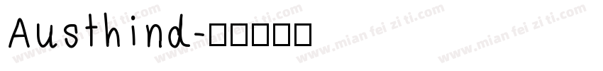 Austhind字体转换