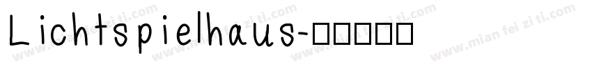 Lichtspielhaus字体转换