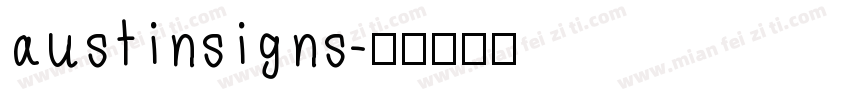 austinsigns字体转换