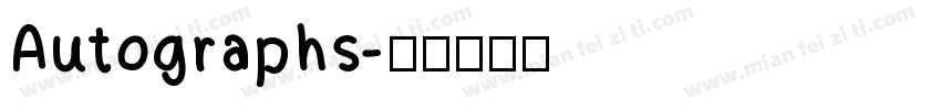 Autographs字体转换