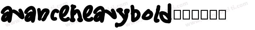 avanceheavybold字体转换